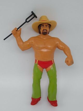 Vintage Wwf Terry Funk Complete With Hat And Branding Iron Ljn Titan Sports