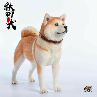 Jxk Jxk007a 1/6 Japanese Akita Dog Animal Figure Model Resin Toy Collectible