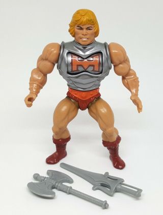 Motu Vintage Battle Armor He - Man Figure Complete 1984 Mattel