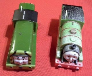 Trackmaster Green Motorized Salty & Snow Covered Percy Train 2009 Gullane Mattel