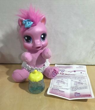 2006 Mlp Hasbro My Little Pony So Soft Newborn Baby Pinkie Pie W/ Bottle Talks