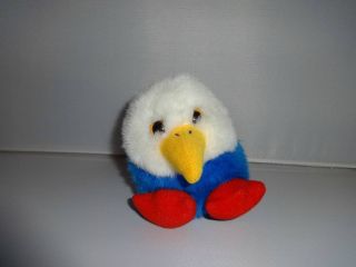 Puffkins Patriot Bald Eagle Stuffed Plush 4 "