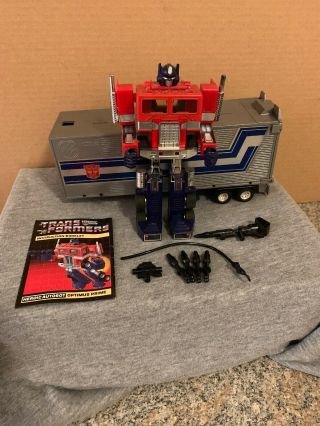 Vintage Hasbro Transformers G1 Optimus Prime 100 Complete Nothing Broken