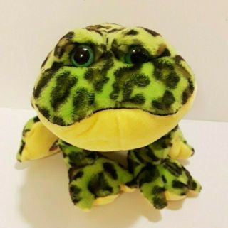 Ganz Bullfrog Stuffed Animal Frog Plush Hm114 No Code Green Speckled Webkinz