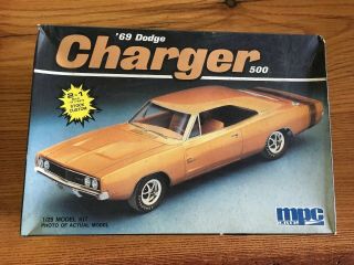 69 Dodge Charger 500 Mpc Ertl Partially Assembled Car Model Kit