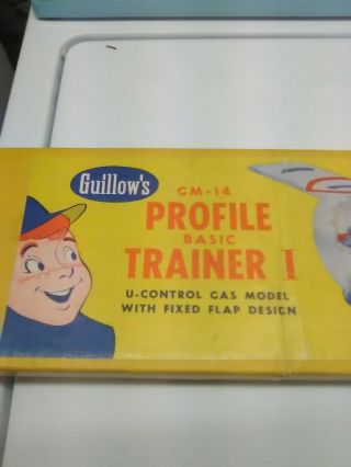 Vintage 1963 Guillow ' s Gas powered Balsa wood model 2