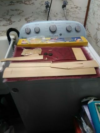 Vintage 1963 Guillow ' s Gas powered Balsa wood model 4
