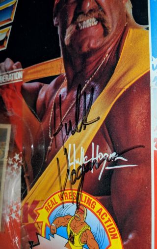 WWF Hasbro SIGNED Hulk Hogan MOC Series 2 Summerslam Autograph ELITE RARE RETRO 4
