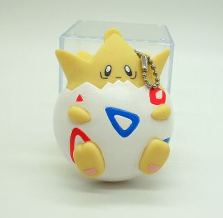 Pokemon Johto Togepi 3 " Rubber Coinpurse Keychain Figure Toy Japan