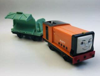 Rusty & Flip Cargo Car Thomas & Friends Trackmaster Motorized Train Mattel 2006