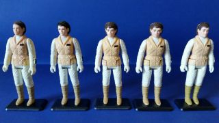 Star Wars Vintage - Princess Leia - Hoth - 5 X Figs - 5 X Coo Types N/m