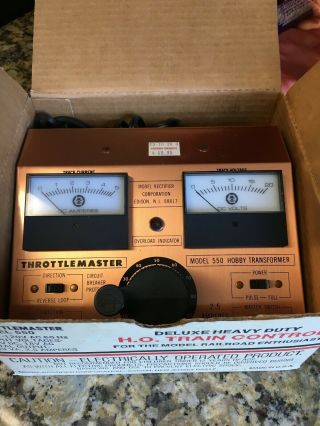 Throttlemaster Model 550 By Model Rectifier Corporation For H.  O.  Train Control.