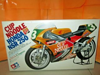 Tamiya Cup Noodle Honda Nsr 250 Motorcycle Model Kit 14061 1:12 Scale