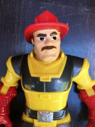 Fisher Price Rescue Heroes Billy Blaze Fire Fighter Fireman 5” Yellow Suit 2010