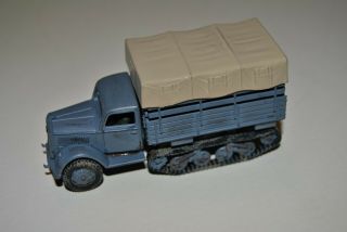 Wwii German Opel Blitz Cargo Truck With Tracks 1/72 Scale Built