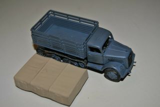 WWII German Opel Blitz Cargo Truck with tracks 1/72 scale built 3