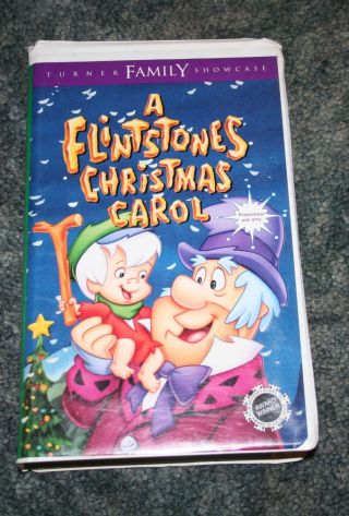 1993 Hanna - Barbera A Flintstones Christmas Carol Vhs Tape Screener Euc