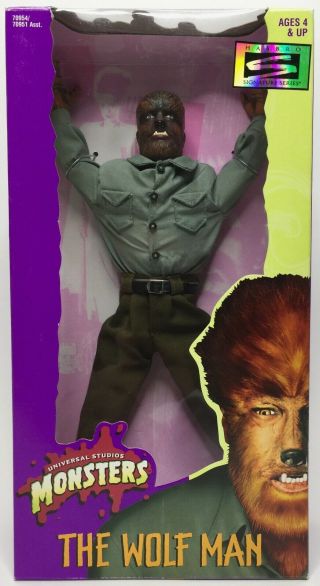 Vintage 1998 Kenner Hasbro Universal Monsters Lon Chaney Wolfman Figure