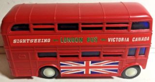 Friction Powered Double Decker London Bus