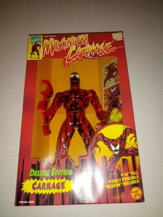 Maximum Carnage Deluxe Edition 10 " Inch Marvel Comics Spider - Man Toy Biz 1994