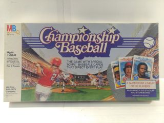Milton Bradley Championship Baseball 1984 Board Game 4403 Gm602