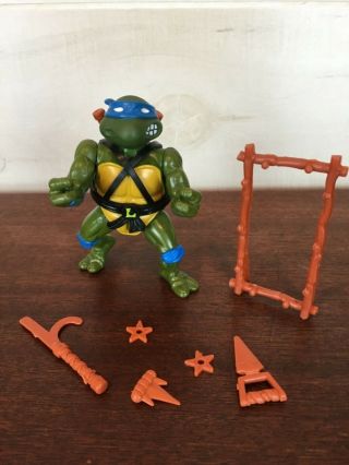 Teenage Mutant Ninja Turtles Tmnt 1988 Leonardo Soft Head Leo Complete Pizza
