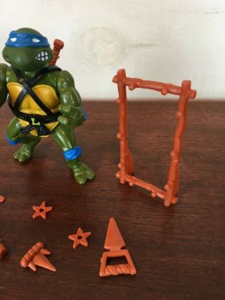 Teenage Mutant Ninja Turtles TMNT 1988 Leonardo Soft Head Leo Complete Pizza 4