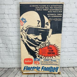 Tudor 618/619 Nfl Electric Football Game Lions Vs Rams With Box