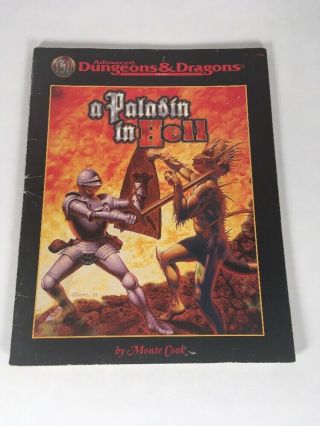 A Paladin In Hell - Ad&d Dungeons & Dragons 2nd Edition - Tsr 9586