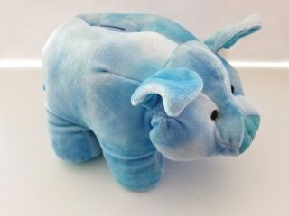 Dan Dee Collector ' s Choice Blue Plush Pig Piggy Bank 2