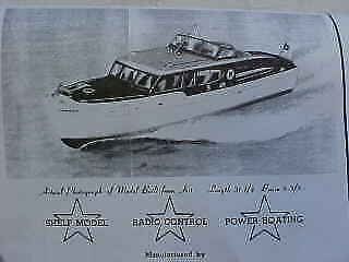1950 Chris Craft 50 Foot Catalina with Flying Bridge - 32 Inch Model Plans 6