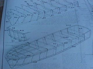1950 Chris Craft 50 Foot Catalina with Flying Bridge - 32 Inch Model Plans 7