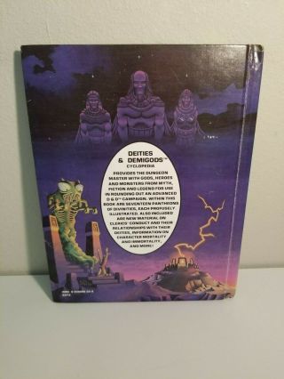 AD&D Deities and Demigods 1st Edition - TSR 128 Pages 2