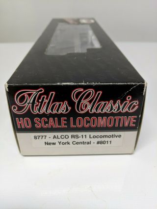 HO Scale Atlas Classic 8777 NYC York Central RS - 11 Diesel Locomotive 8011 6