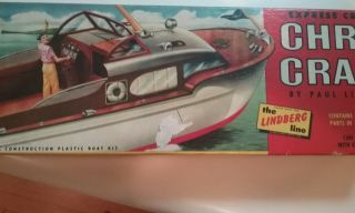 Vintage Lindberg Express Cruiser Chris Craft 1:40,  Model Boat Kit 700:98 1960 ' s 3