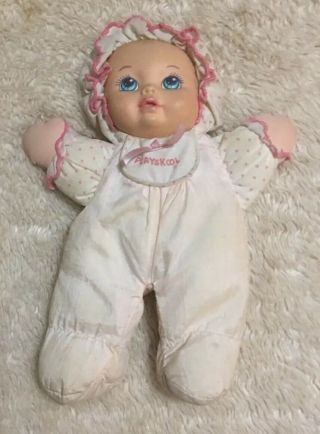 Vintage Playskool My Very Soft Baby Doll Toy 1993 W/ Squeaker Great