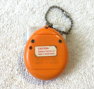 ENG English Bandai Virtual Pet Tamagotchi Orange Red Button 1997 TMGC 5