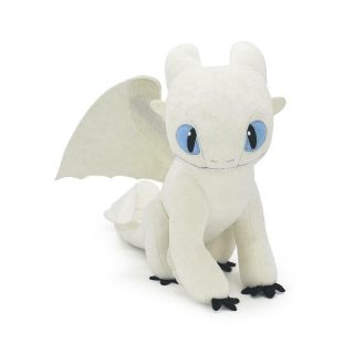Official Licensed How To Train Your Dragon Light Fury Plush Doll Soft Toys 12 "