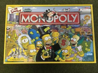 The Simpsons Edition Monopoly Board Game Hasbro Parker Bros