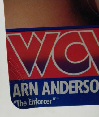 Galoob Toys WCW Arn Anderson The Enforcer Wrestling white trunks MOC 3