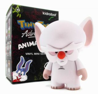 Kidrobot Tiny Toons & Animaniacs Mini Series Brain 3 " Vinyl Figure