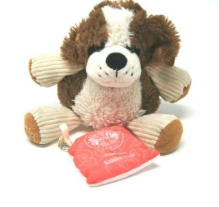 Scentsy Buddy Baby Patch Brown White Puppy Dog With Kahiko Hula Scent Pack 8 "