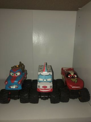 Disney Pixar Cars Monster Trucks Ice Cream I - Screamer Lighting Mcqueen Tow Mater