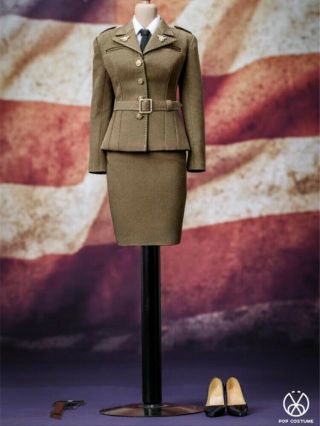 Pre - Order 1/6 Poptoys X31 Wwii Us Army Female Agent Uniform