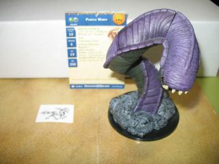 D&d Dungeons & Dragons War Of The Dragon Queen Purple Worm With Card 21/60