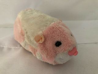 Zhu Zhu Pet Pink White Hamster Interactive Toy