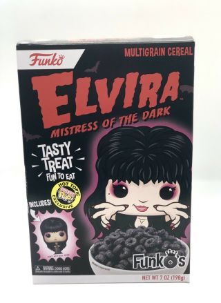 Funko Pop Elvira Mistress Of Darkness Cereal & Pocket Pop Hot Topic Exclusive