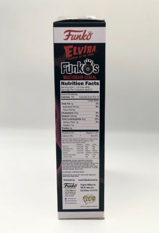 Funko Pop Elvira Mistress Of Darkness Cereal & Pocket Pop Hot Topic Exclusive 3