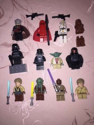 Lego Star Wars Yoda Darth Vader Maul Luke Stormtrooper Guard Count Minifigures