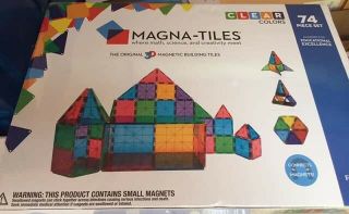 Magna - Tiles 74 Piece 3d Magnetic Building Set Math Science